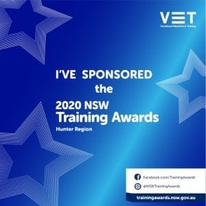 NSW Training Awards - Hunter sponsorship tile