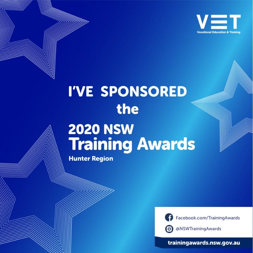 NSW Training Awards - Hunter sponsorship tile