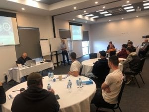 Some of Veolia's emerging leaders in Australia getting skills to step into leadreship with Forysthes Training